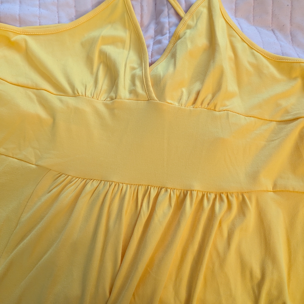 Sunny Yellow Sleeveless Maxi Dress - Picture 4 of 4